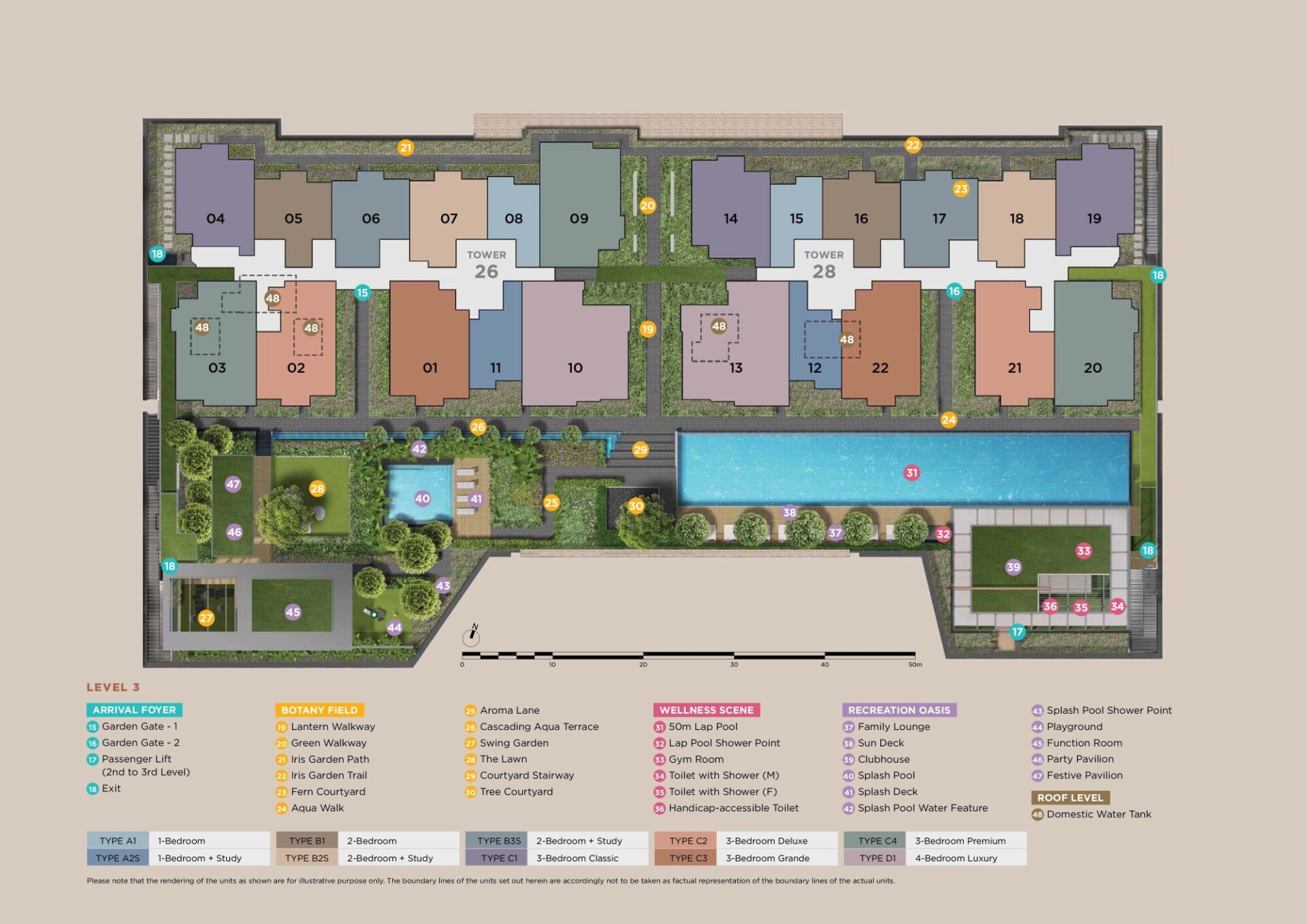 Sceneca Residence siteplan